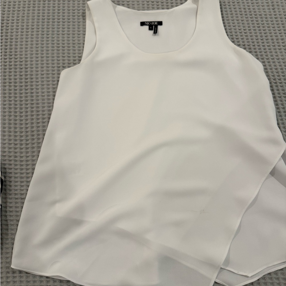 NIC+ZOE Women's Classic White Tank Top